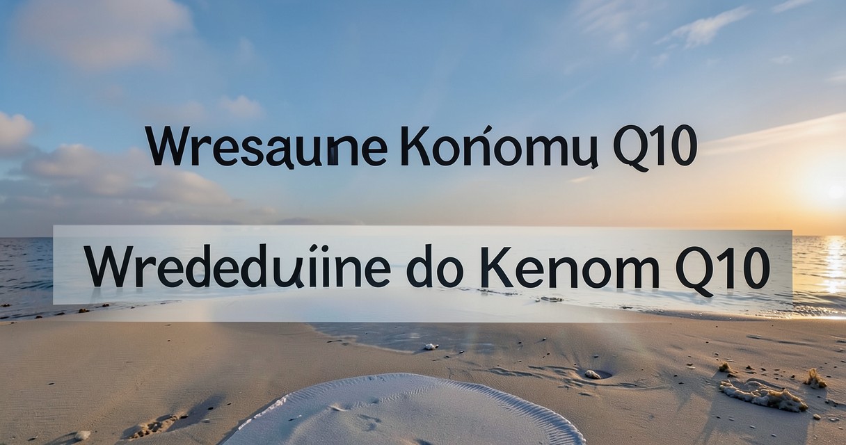 Koenzym Q10 cena w aptece dr max